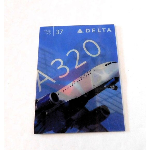 Delta Air Lines Airbus A320 Aircraft 2015 Pilot Collector Holographic Card #37 - Picture 1 of 6